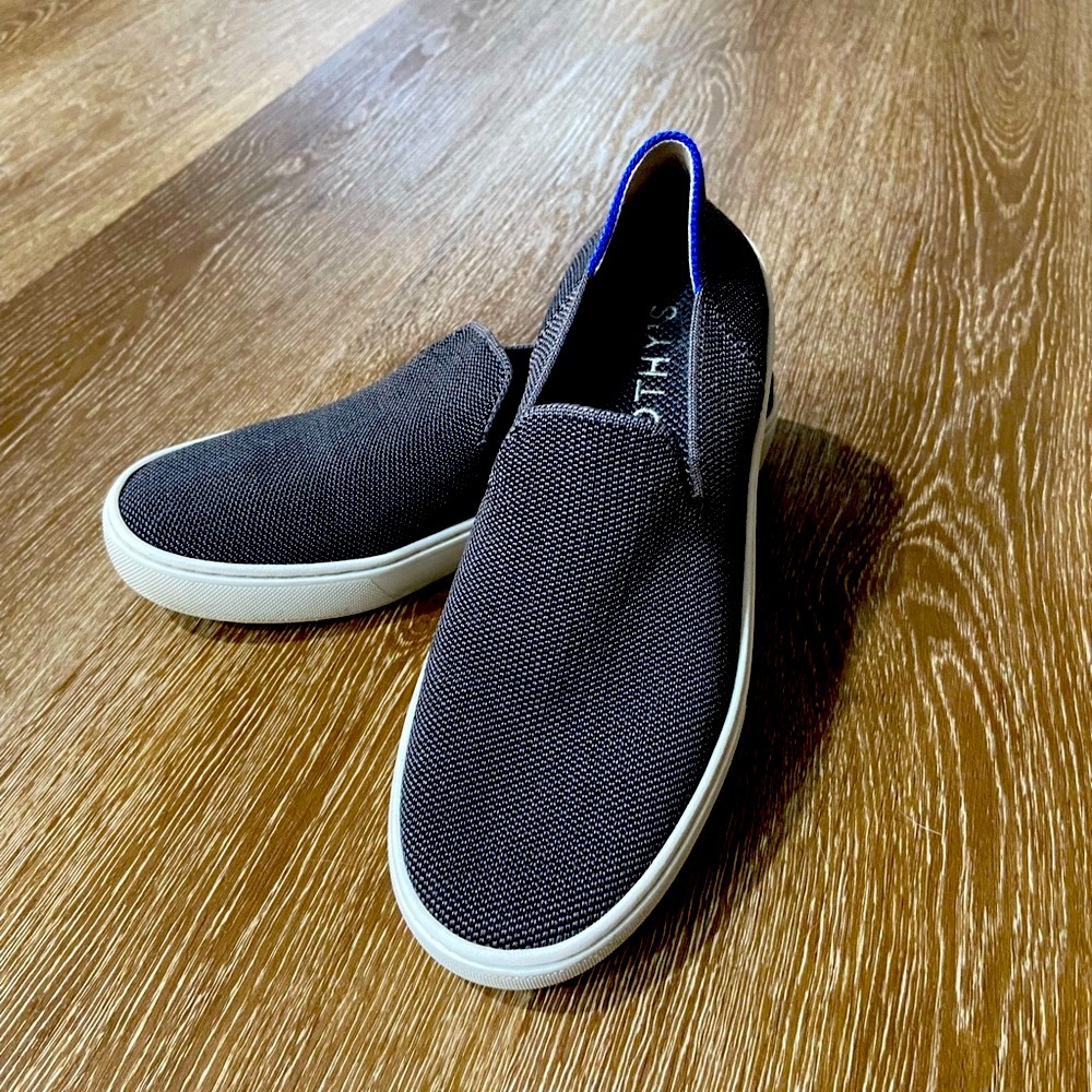 Rothy’s Steel Grey “The Sneaker” in Size 6